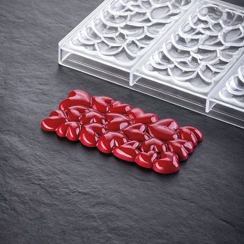 Pavoni 100g Eros Polycarbonate Chocolate Bar Mould